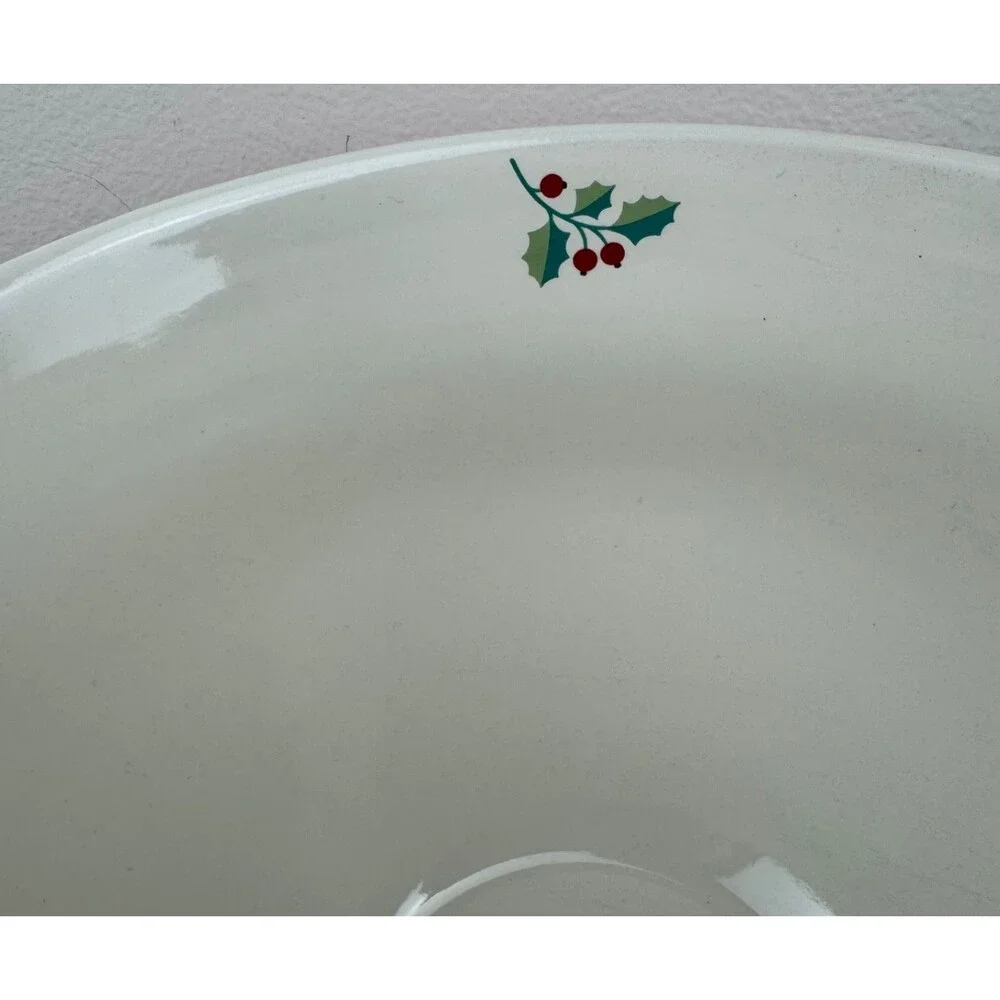 The Bakeshop By MasterClass Reindeer And Holy 3qt Ceramic Mixing Bowl W/Handle